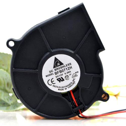 全新台达BFB0712H 7530 12V0.36A大风量投影机涡轮鼓风机离心风扇