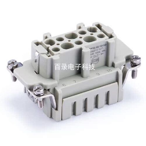 WAIN唯恩 HE-010-FC 10芯母芯10针 哈丁 WEVEL威乐矩形重载连接器