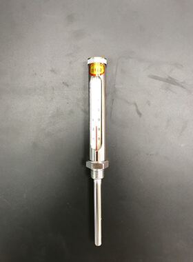 金属壳玻璃温度计 0-100度 螺纹G1/2 螺纹加测温杆长度120mm