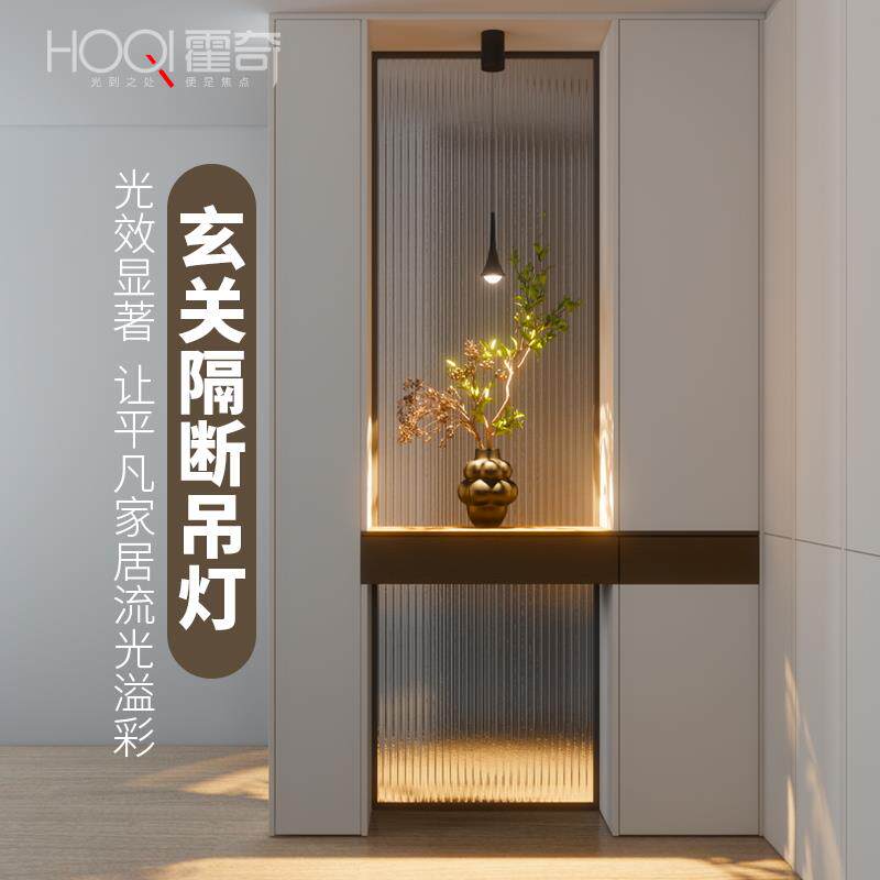 入户门玄关隔断吊灯智能创意个性水滴充电灯走廊过道氛围感小山丘