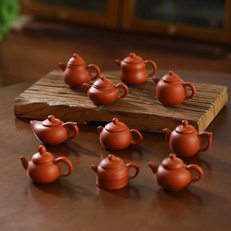 迷你小茶壶+创意朱泥把把壶+奶茶店加干冰冒烟小茶壶+可爱童子具