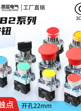 按钮开关ZB2控制启动停止自复位XB2-BA31/42/BD33/21急停旋钮平钮