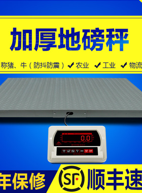 正峰地磅秤0-5吨 带围栏电子地磅 工厂物流用磅秤 工业级加固地磅