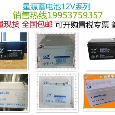 星源蓄电池FM-12V120AH100AH65AH40AH消防主机应急直流屏UPS/EPS
