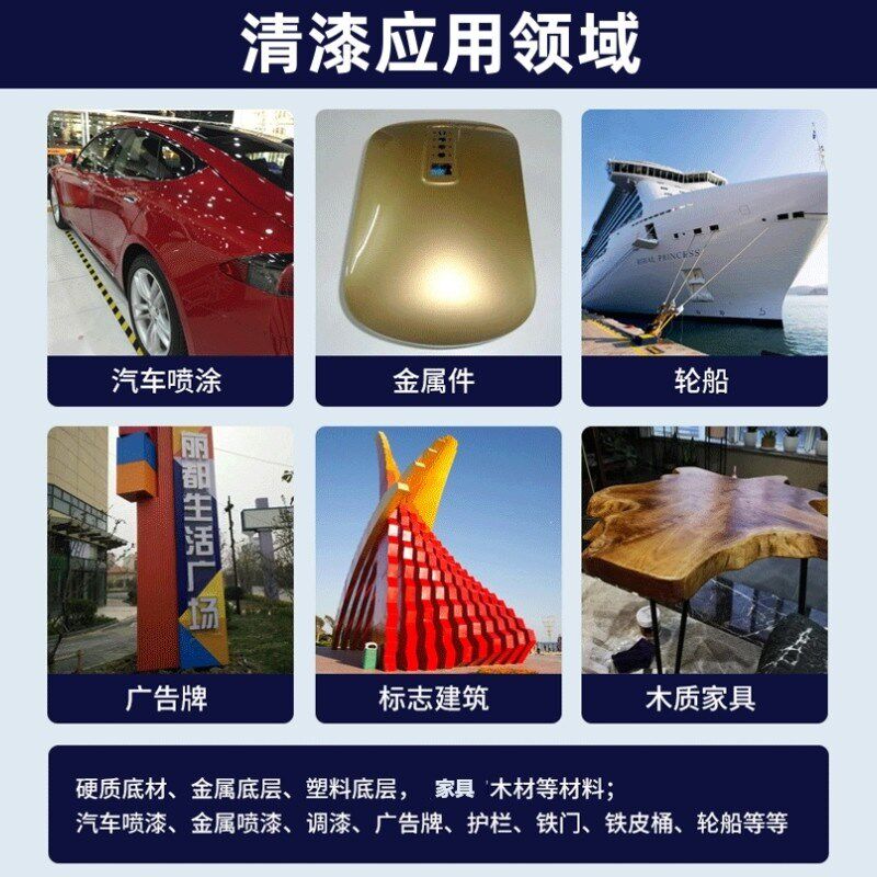 PPG清漆狮博龙锐亮光油透明汽车漆固化剂超快干修理厂S店喷漆涂料
