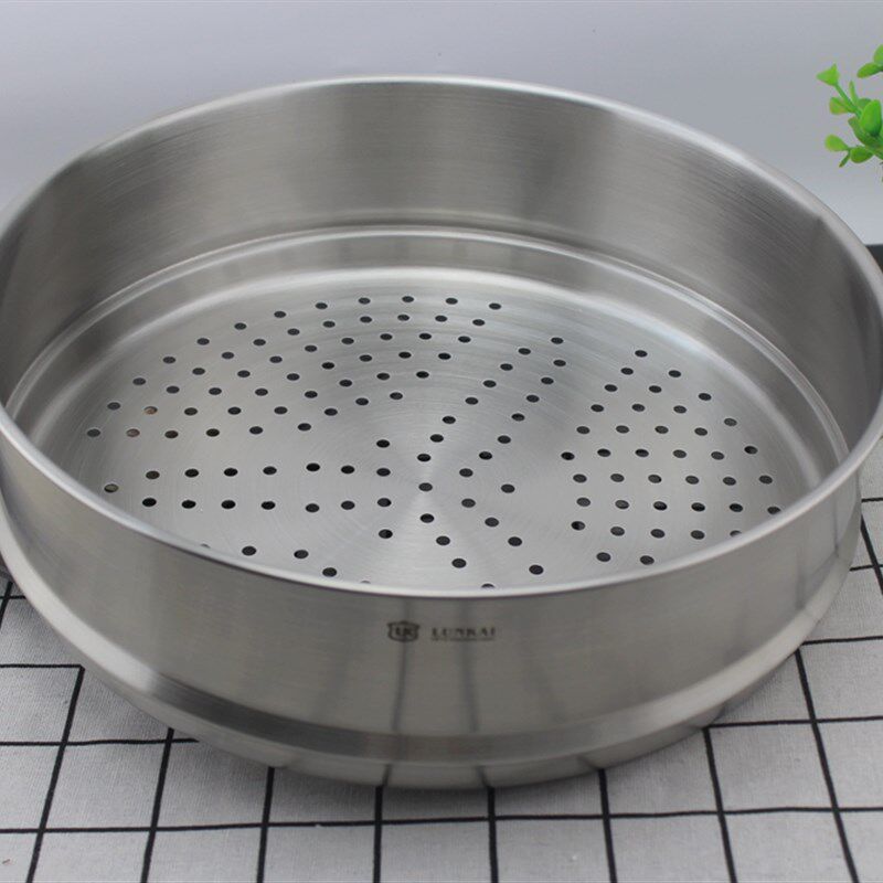 出口英国18/10不锈钢蒸笼304蒸屉盘架格垫片加厚30CM配汤锅火锅用