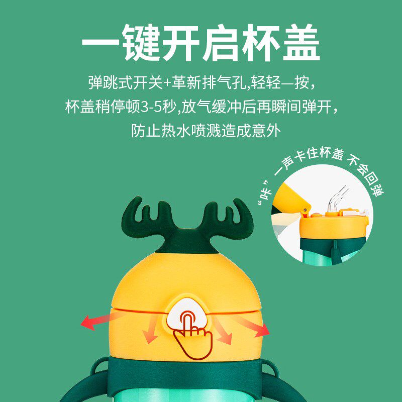 宝宝保温杯儿童婴儿水杯家用直饮吸管杯幼儿园外出水壶1到3岁饮水图片
