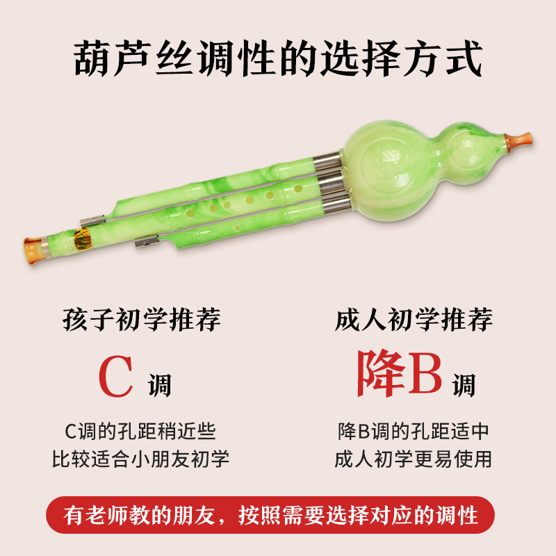 宏艺凤鸣葫芦丝乐器初学者c调降b调零基础成人专业演奏型乐器大全