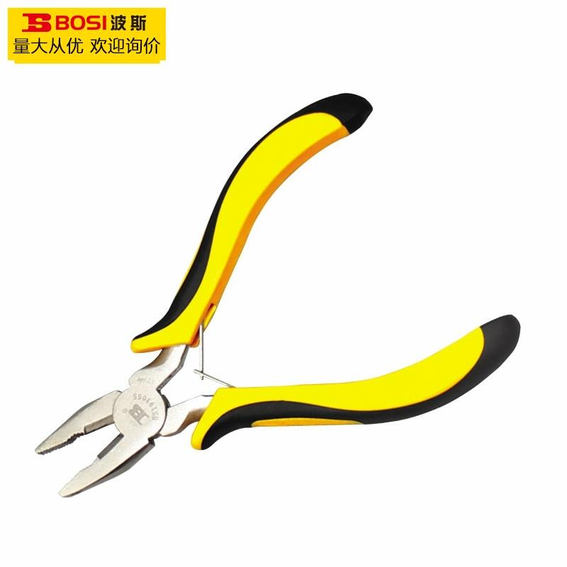 波斯工具 镍铁合金迷你钢丝钳 老虎钳断线钳迷你钳 BS193055
