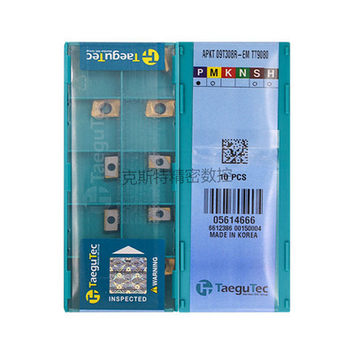 韩国特固克 Taegutec数控铣刀片 APKT09T308R-EM TT9080 加工钢件