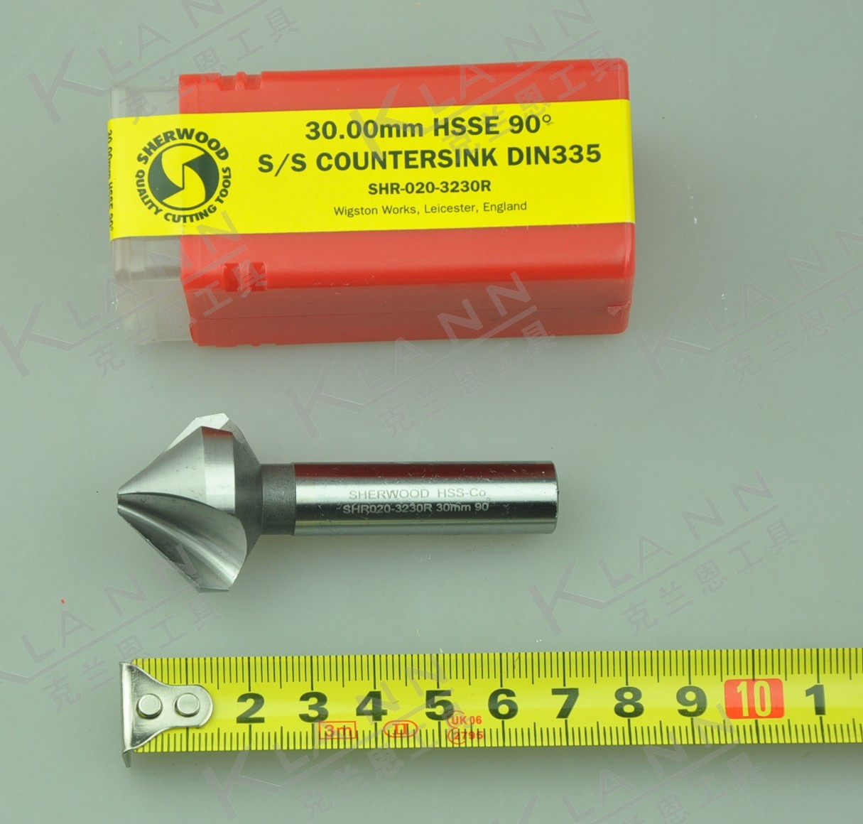 英国SHERWOOD高速钢含钴直柄3槽锪钻90 SHR-020-3230R 进口刀具