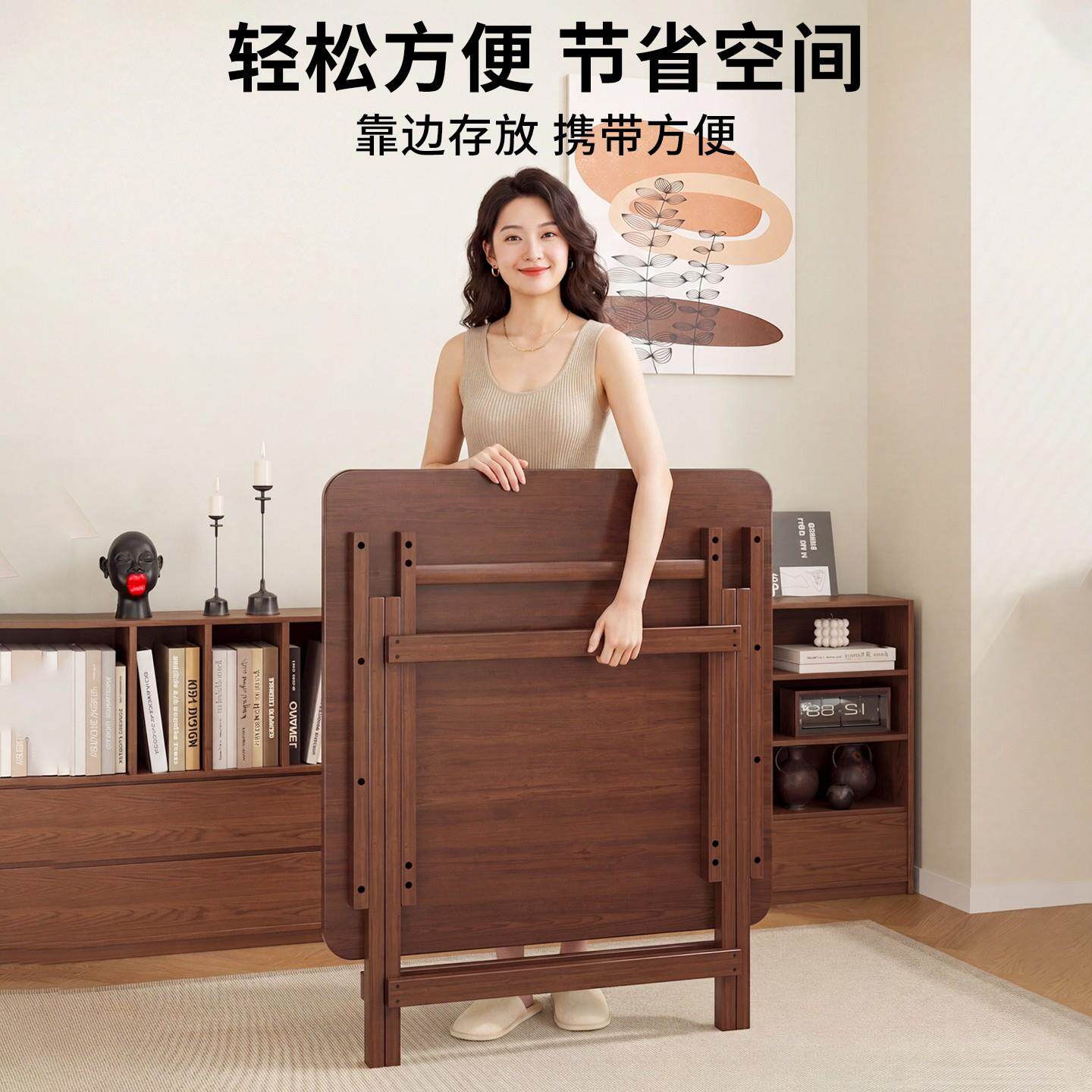 户桌露营实木折叠摆桌便携桌椅组合正方形野外餐桌简易608烧摊烤