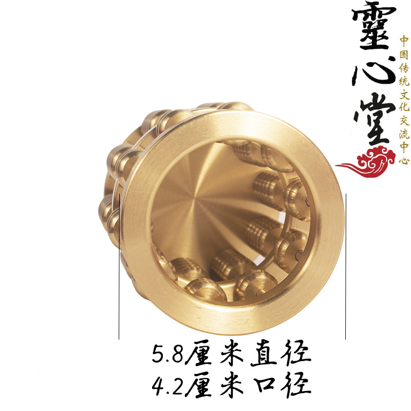 办公用品 礼品 文具笔桶 经商 开业 纯铜算盘笔筒