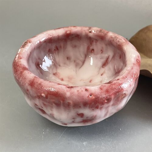 nini志野烧钱老师精品茶具手工高温釉料日式50毫升釉料高档茶杯