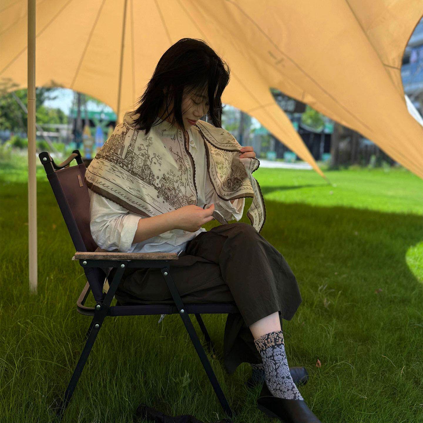 小轻羊绒三角巾薄轻薄零负众担夏春办XQQ公室护肩出游遮阳围巾