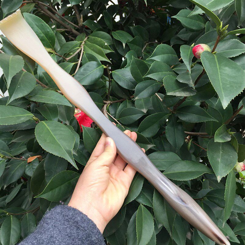 纯天然白水牛角加长大号痒痒挠 不求人 背部颈椎点穴棒
