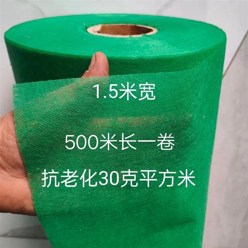 绿色蔬菜育苗无纺布植草坪护坡草籽喷播覆盖园林绿化农用透气膜