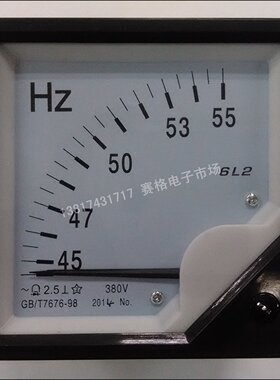 6L2-50HZ   220V 交流电压频率表 指针式交流电流电压表 380V