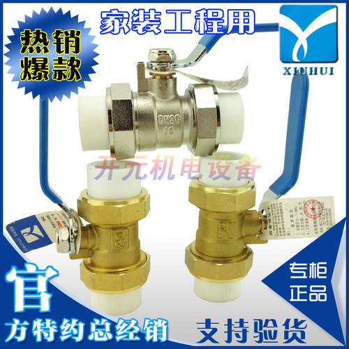 工程专用PP-RDN20热熔球阀4分热水焊接阀门家用水表开关