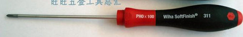 进口德国威汉Wiha  PH0*100 软手柄十字螺丝批 27756