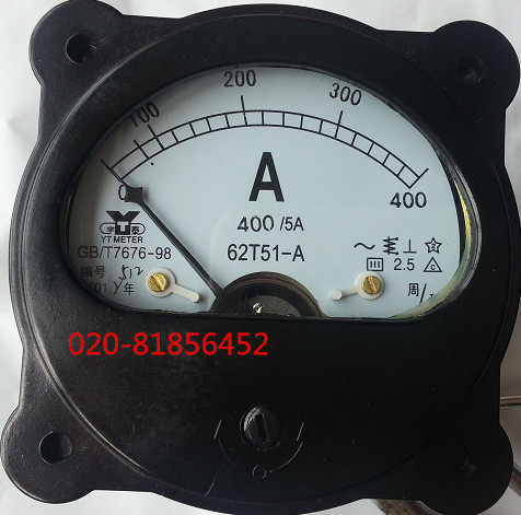 交流电流表62T51-0.5A 62T51-500MA 62T51-1A 2A 62T51-1000MA