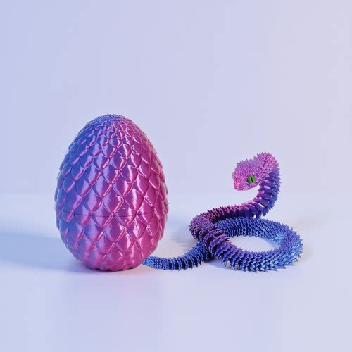 蛇年蝰蛇3D打印可动手办