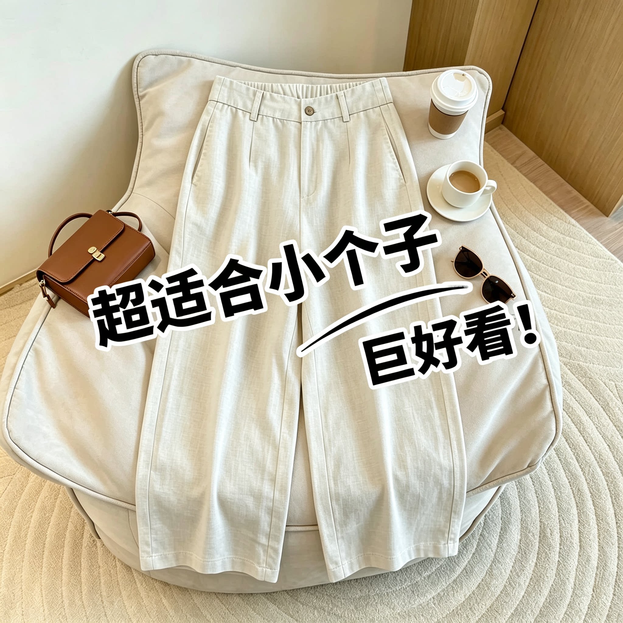 天丝亚麻八分裤女款爆款2026新款夏季薄款流行小个子宽松阔腿裤子图片