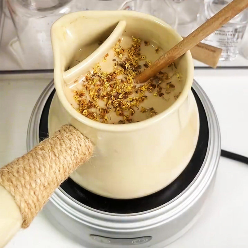 云南罐罐奶c茶家用煮茶器杯子玫瑰工具炉子煮奶茶的罐罐黑晶炉一