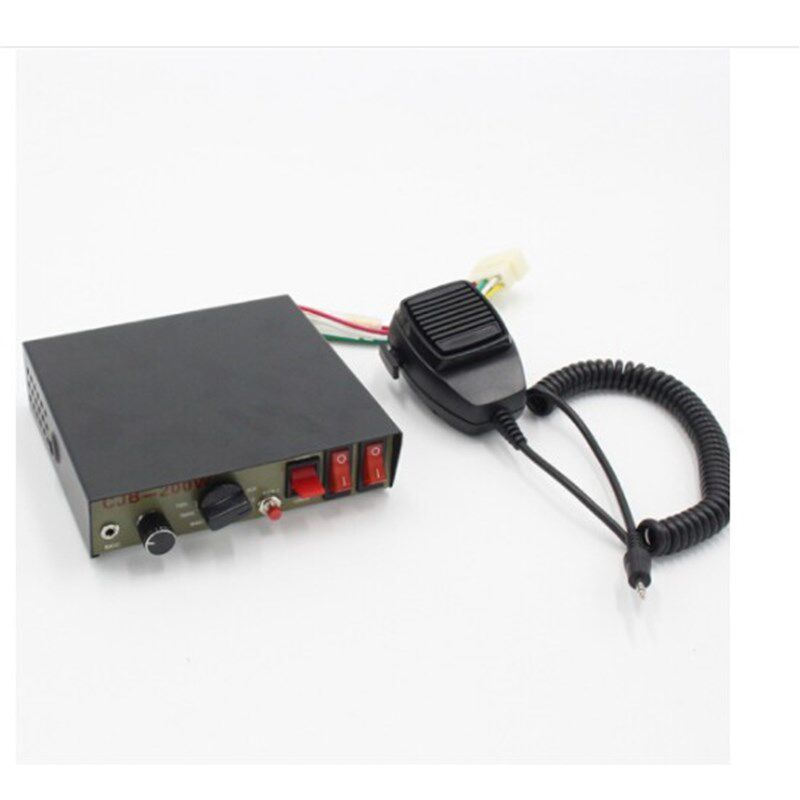 车载警报有线主机i带喊话器200W多音喇叭汽车喇叭货车12V24v改装