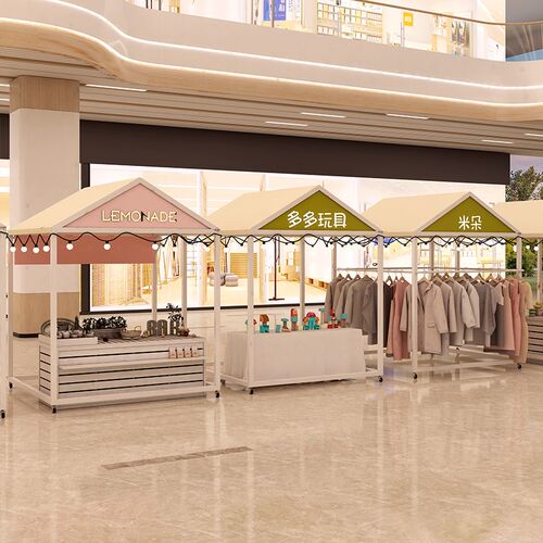 网红集市摊位架商场摆摊促销架台桌子夜市地摊Q架移动展示架售货