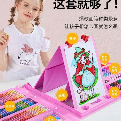 水彩笔水洗套可装3儿童水彩画笔z套装溶性水803彩笔6色幼儿园美术