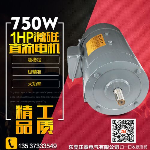 1HP 750W直流调速电机 ZD97B激磁马达 E级绝缘通用型