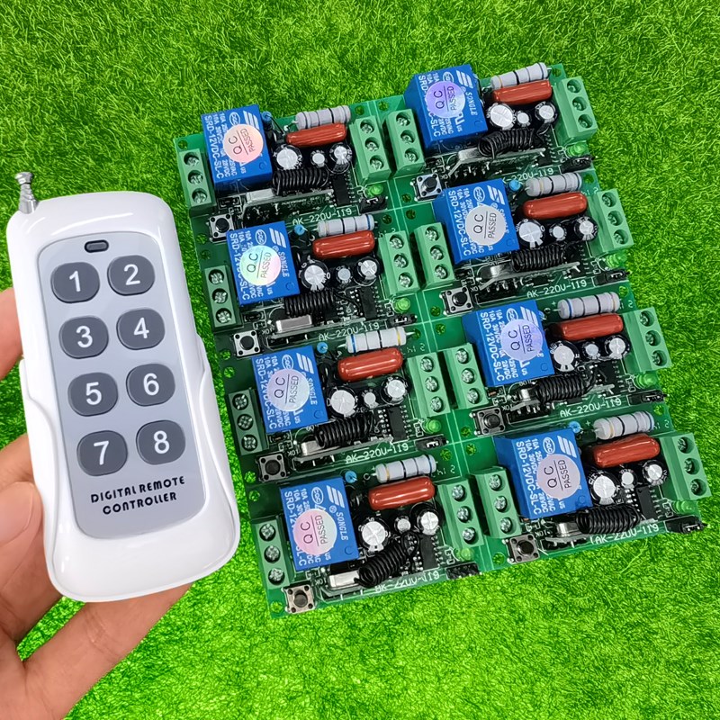 AC220V单路灯具开关电源开关 LED灯开关 电机灯条开关+1000-8F8键