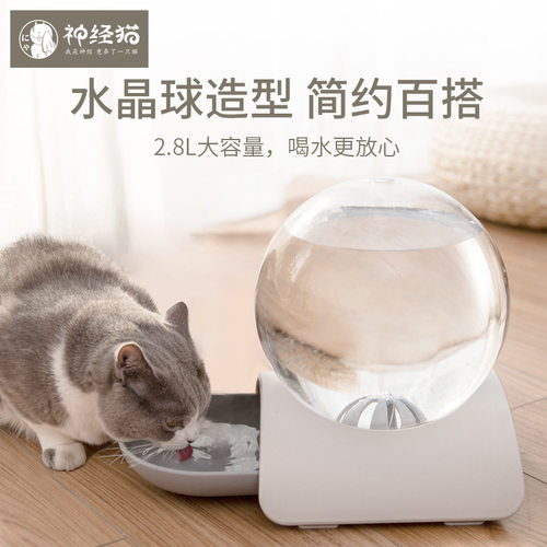 泡泡宠物饮水器猫咪饮水机宠物自动饮水器不湿嘴猫碗水盆狗狗水碗