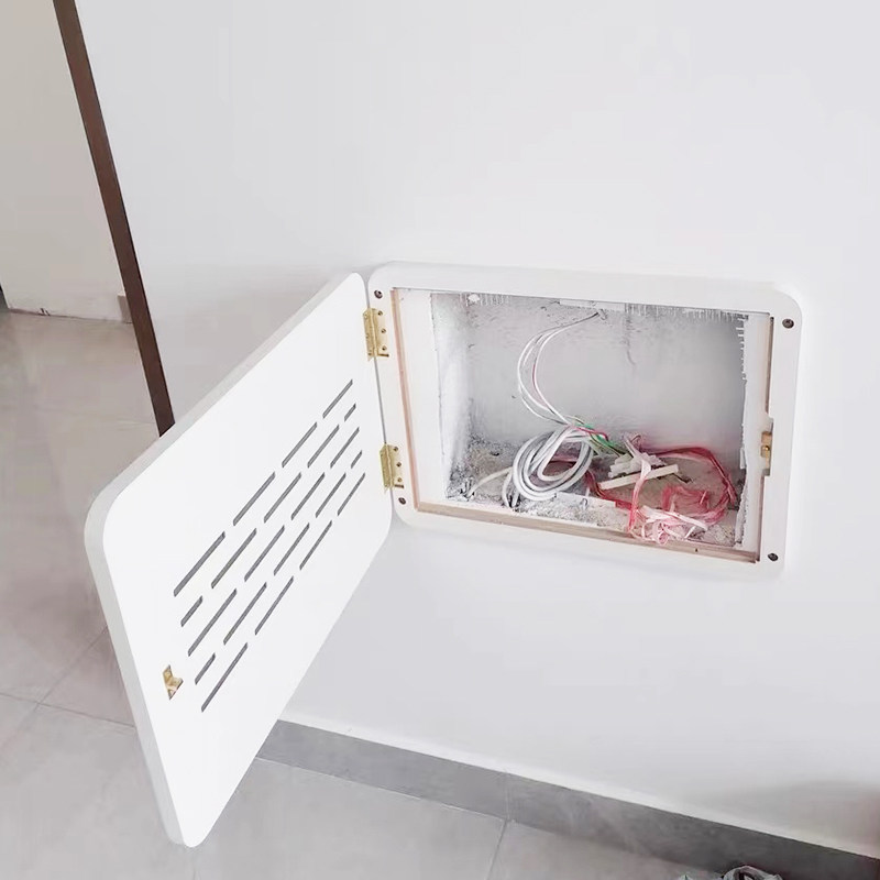 弱电箱装饰遮挡箱北欧百叶配电表画免打孔多媒体创意光纤网络线盒