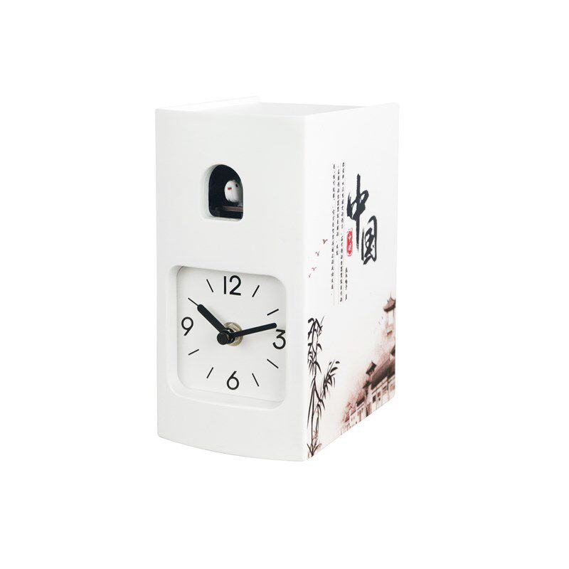 中国风座钟桌面台钟客厅创意简约摆钟静音卧室台式电视柜报时闹钟