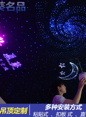 星空顶吊顶板天花板KTV酒吧卧室影音室家装星空吊顶满天星光纤灯