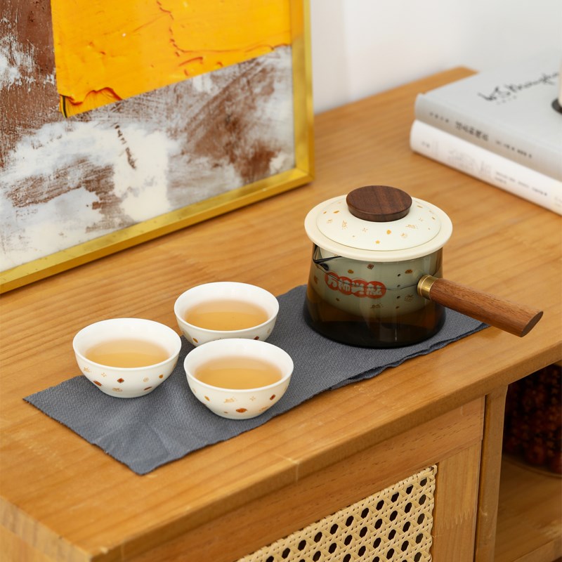 一品仟堂龙年快客杯 便携式旅行茶具组龙图陶瓷泡茶器