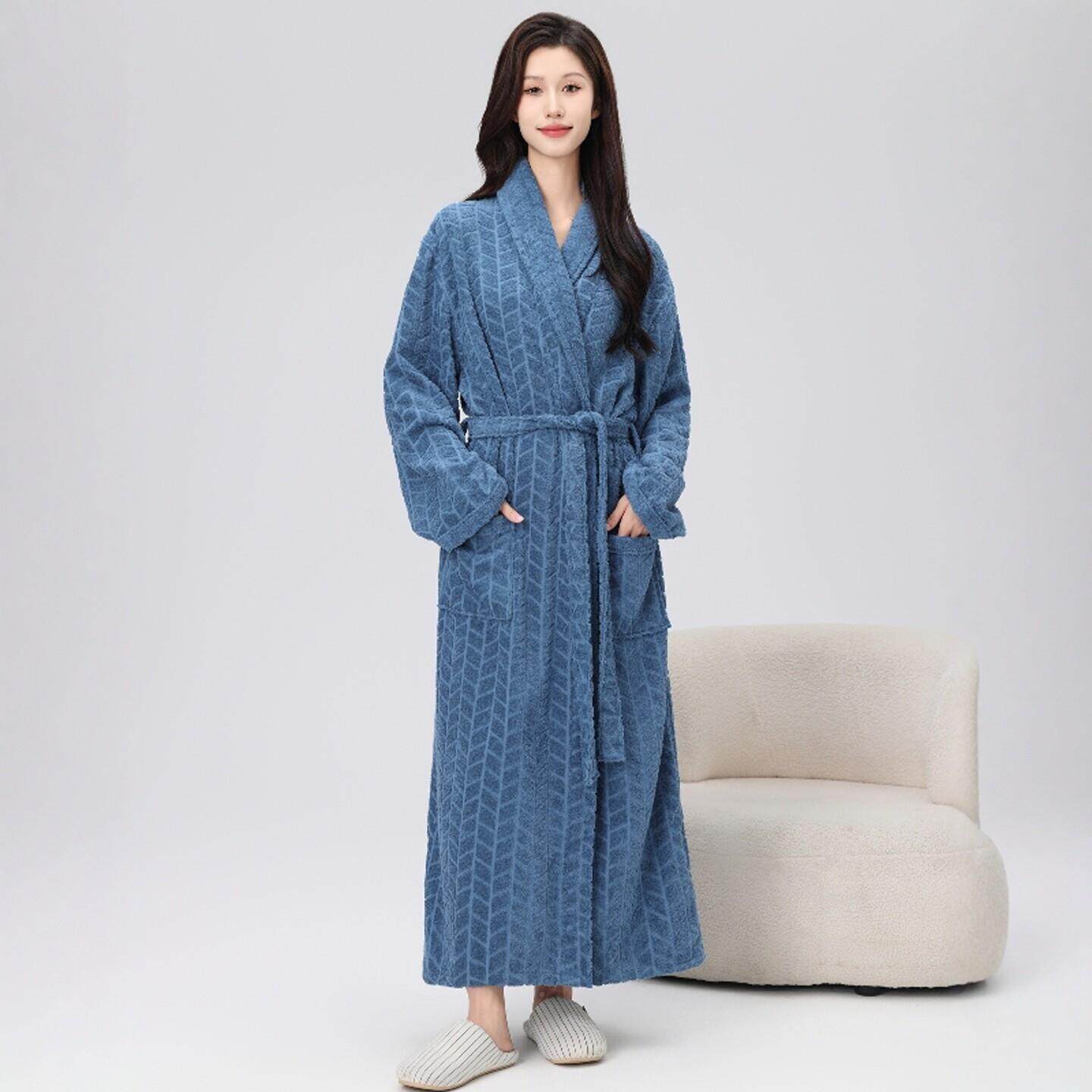 浴袍士款纯5RR920-A衣棉毛巾料吸水速干女2025新款浴全棉加厚加长