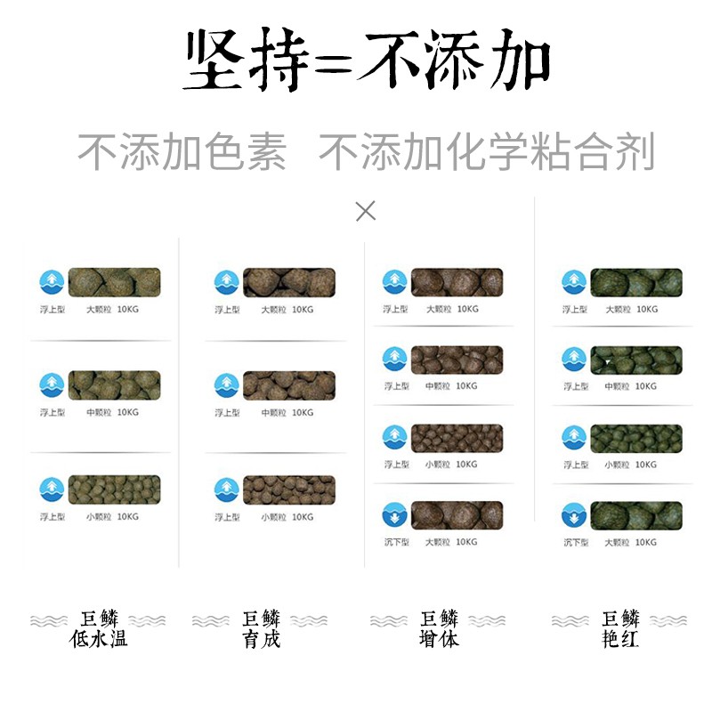 鱼食神阳巨鳞赛级锦鲤育成增体增色颗粒鱼粮易消化鱼10公斤饲料