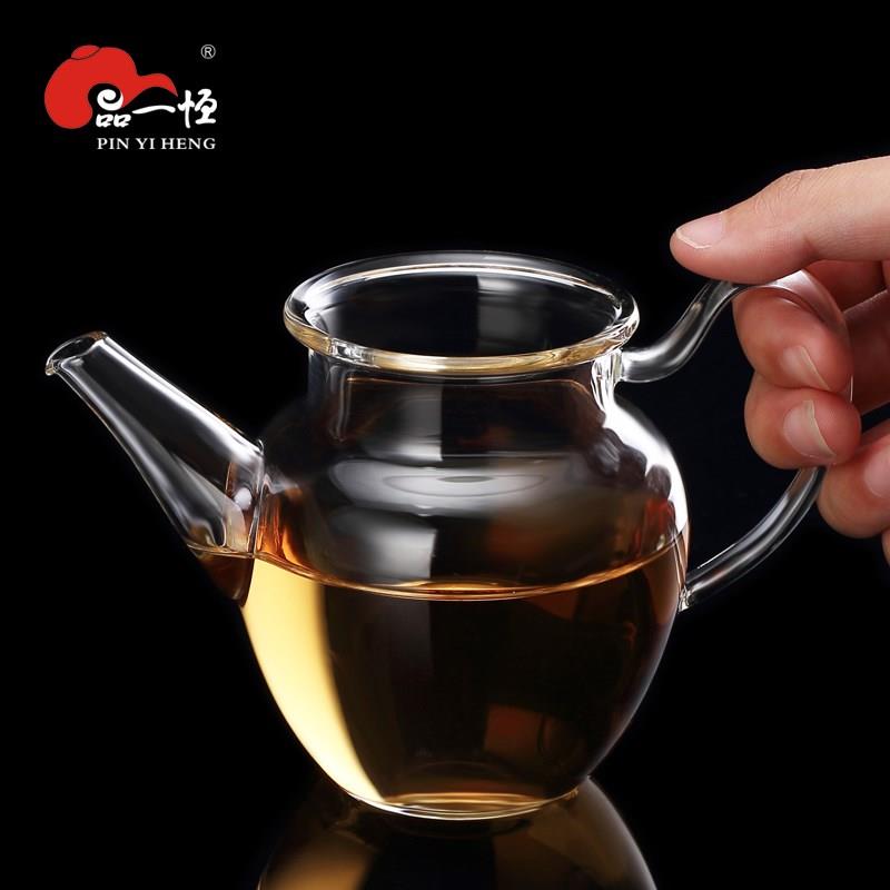 品一恒公道杯加厚玻璃耐热高档透明泡茶过滤茶海分茶器茶漏套装