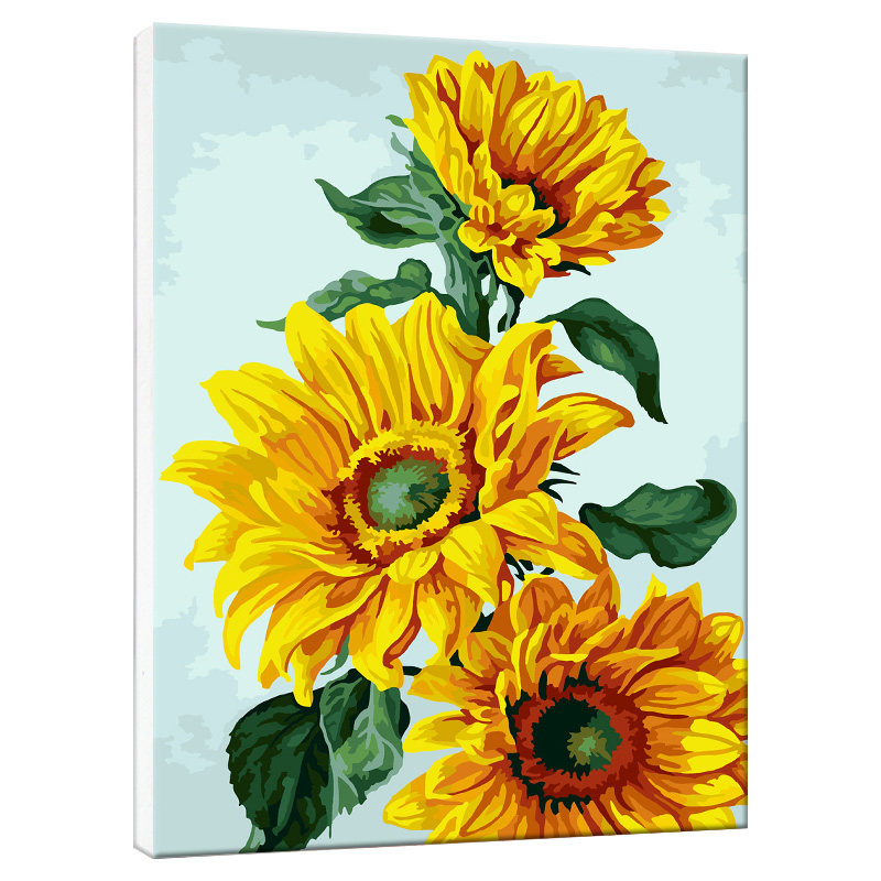 自油自画 diy数字油画 卧室植物花卉手工手绘填充填色油彩画 粲然
