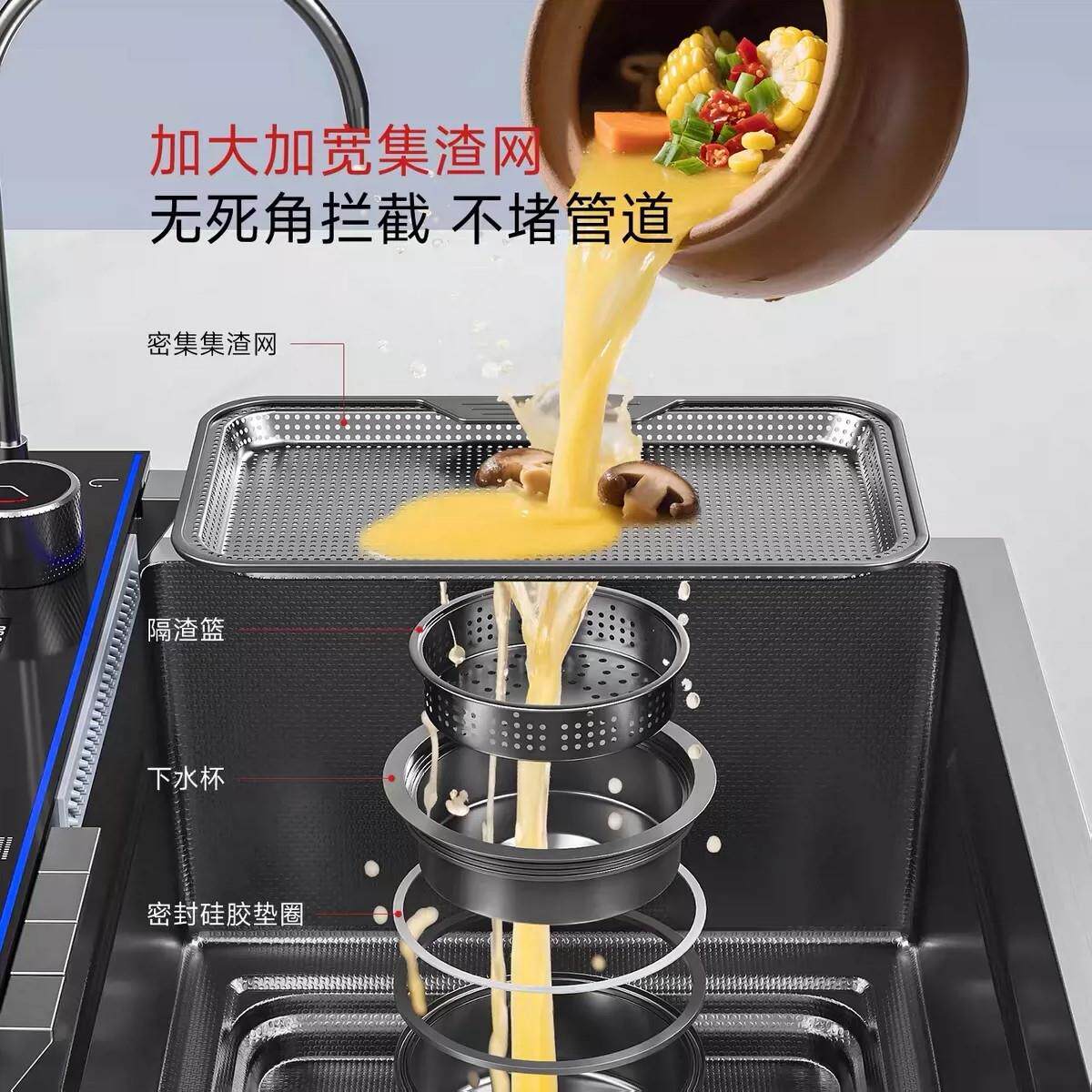 水槽大洗单槽能洗菜盆30厨4不锈钢房水槽多功家用JMW碗槽加厚水池