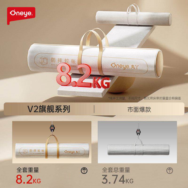 丸丫22防摔蚊帐0250036新款掉婴儿专用V儿童纹帐家用卧室防床全底