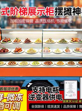 台式冷藏展示柜三菜轮保移动摆摊冰箱scz-1凉水果捞饭厅炸串车商