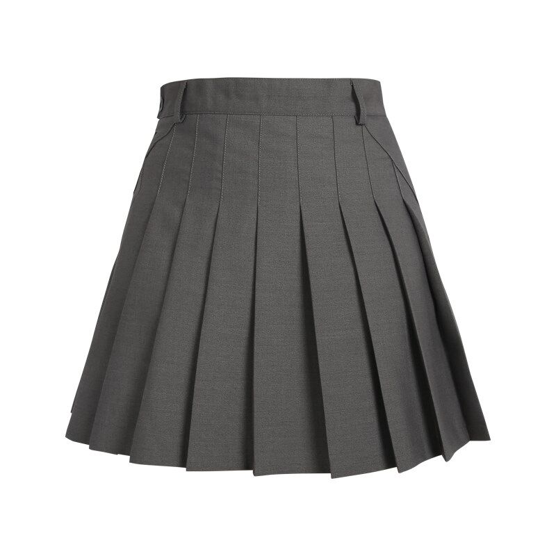 美式学院风西装a字半身超短裙女夏防走光高腰显瘦百搭jk百褶裙女
