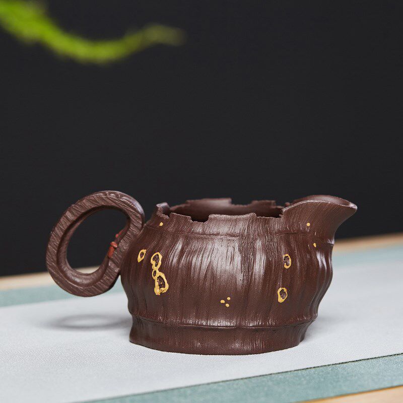 尊壶宜兴紫砂公杯竹节公道杯高端倒茶分茶器杯茶海大号陶瓷功道杯