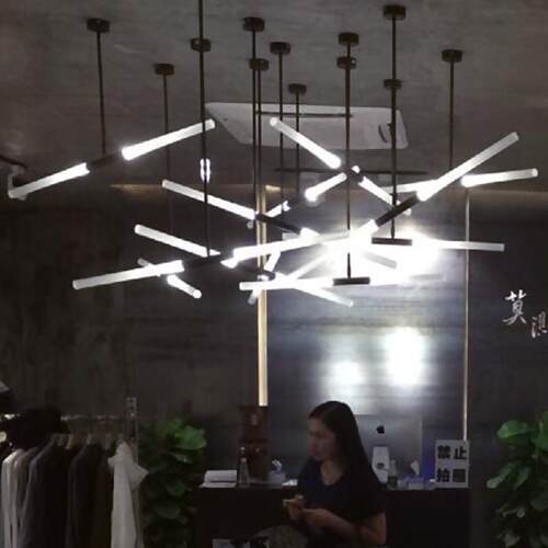 公司酒店前台吧台吊灯led餐厅咖啡厅餐厅家用广东艺术样板房吊灯