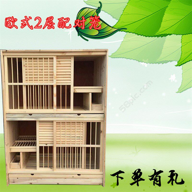 信鸽种鸽组合巢箱赛鸽子笼子鸽具大号养殖配对笼实木种鸽放飞笼训