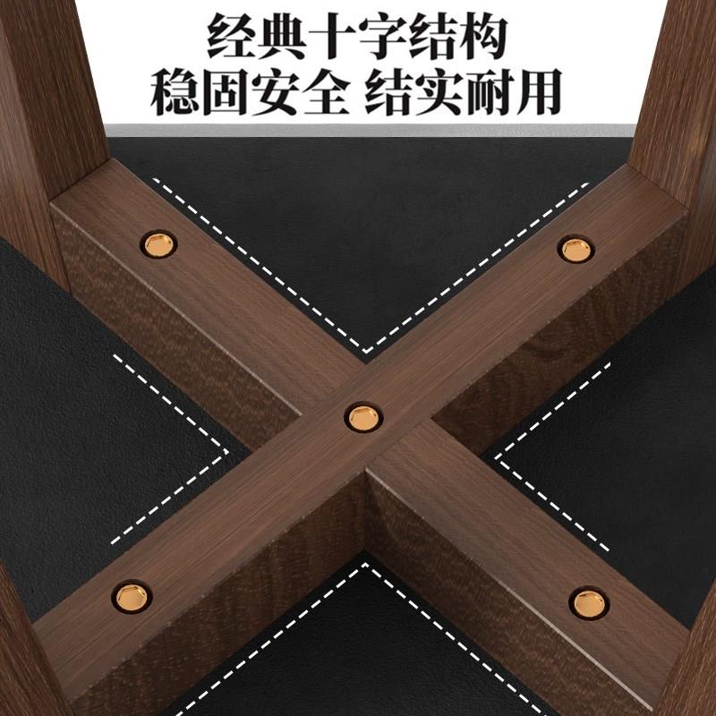 实木凳子家用小方板凳可叠放简易圆凳梳妆矮凳客厅餐桌椅子收纳凳